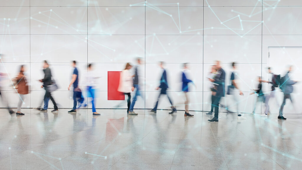 digitale vernetzung von geschäftsleuten als konzept