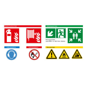 schilder und zeichen